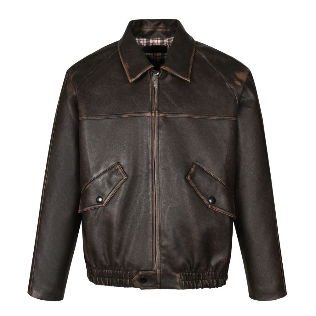 [Prada] 프라다 나파 가죽 블루종 자켓